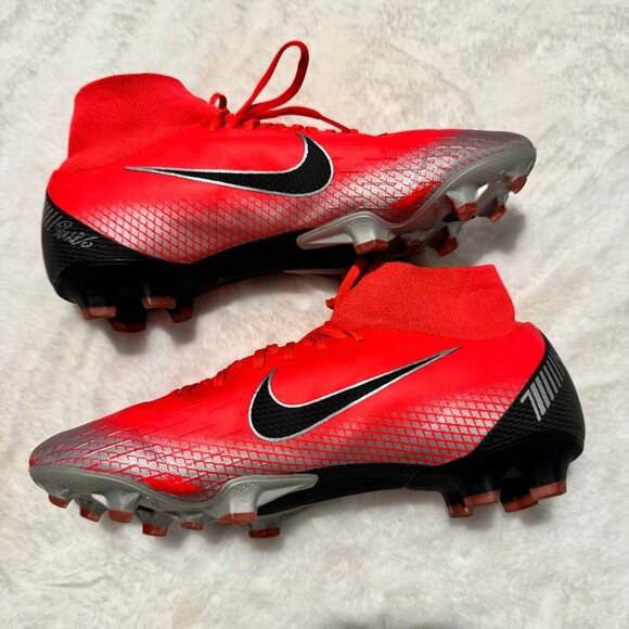 Nike Mercurial Superfly 6 Pro CR7 FG Soccer Cleats Crimson - Size Men's 10.5 - Picture 4 of 10